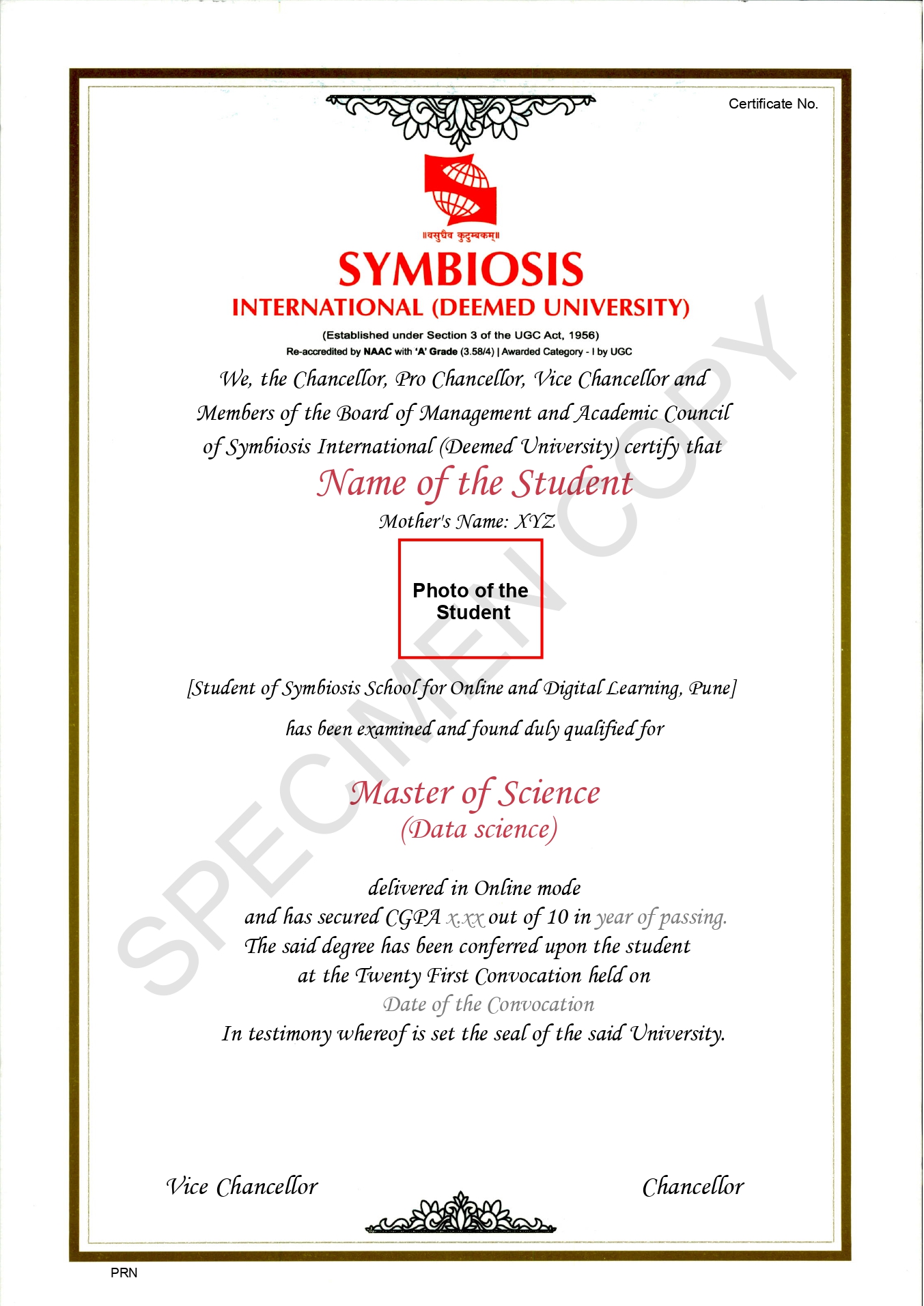 Programme Certification